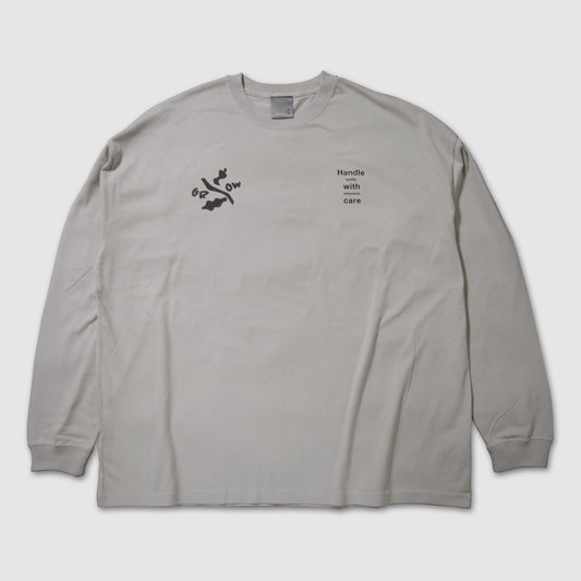 GROW THE EXOTIC PLANTS L/S TEE [LIGHT GREY]