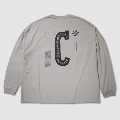 GROW THE EXOTIC PLANTS L/S TEE [LIGHT GREY]