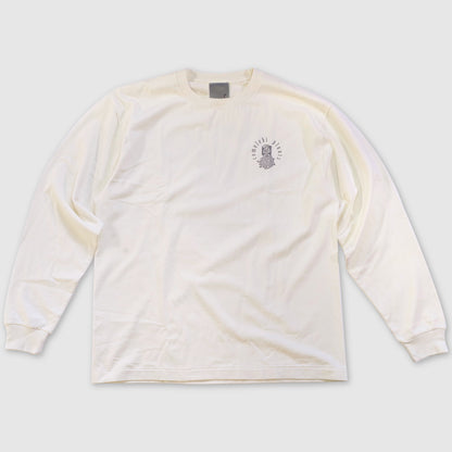 comolebi plants LOGO TEE [FADE WASHED WHITE]