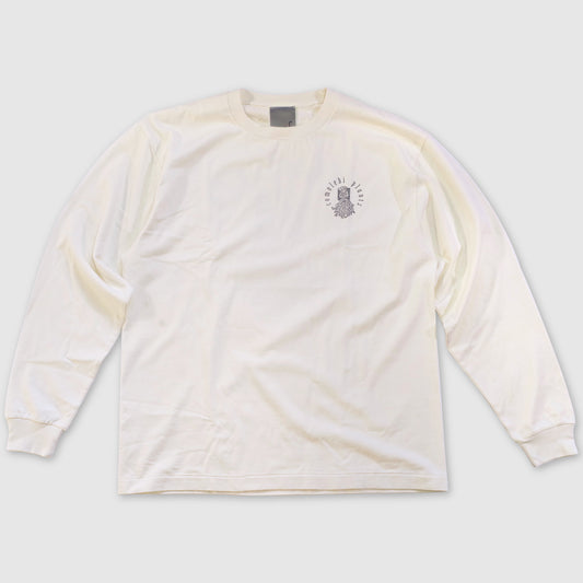 comolebi plants LOGO TEE [FADE WASHED WHITE]