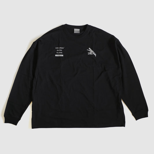 EXPLORING EXOTIC PLANTS 01  L/S TEE Palangka Raya [BLACK]