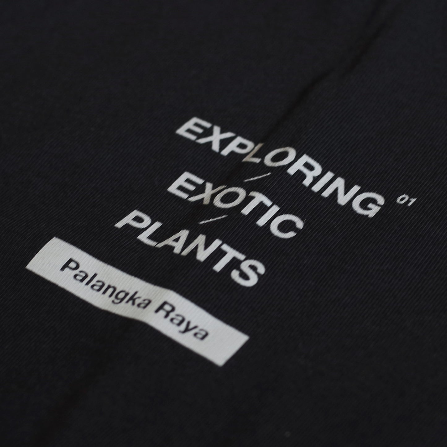 EXPLORING EXOTIC PLANTS 01  L/S TEE Palangka Raya [BLACK]