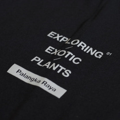 EXPLORING EXOTIC PLANTS 01  L/S TEE Palangka Raya [BLACK]