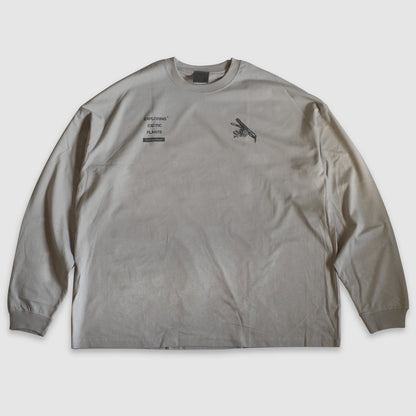 EXPLORING EXOTIC PLANTS 01  L/S TEE Palangka Raya [LIGHT GREY]