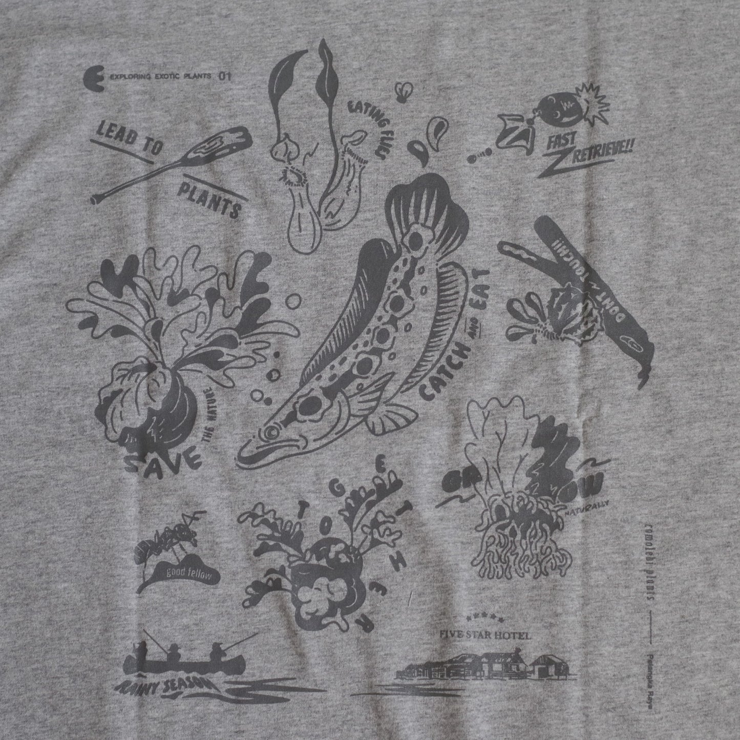 EXPLORING EXOTIC PLANTS 01 TEE Palangka Raya [GREY]