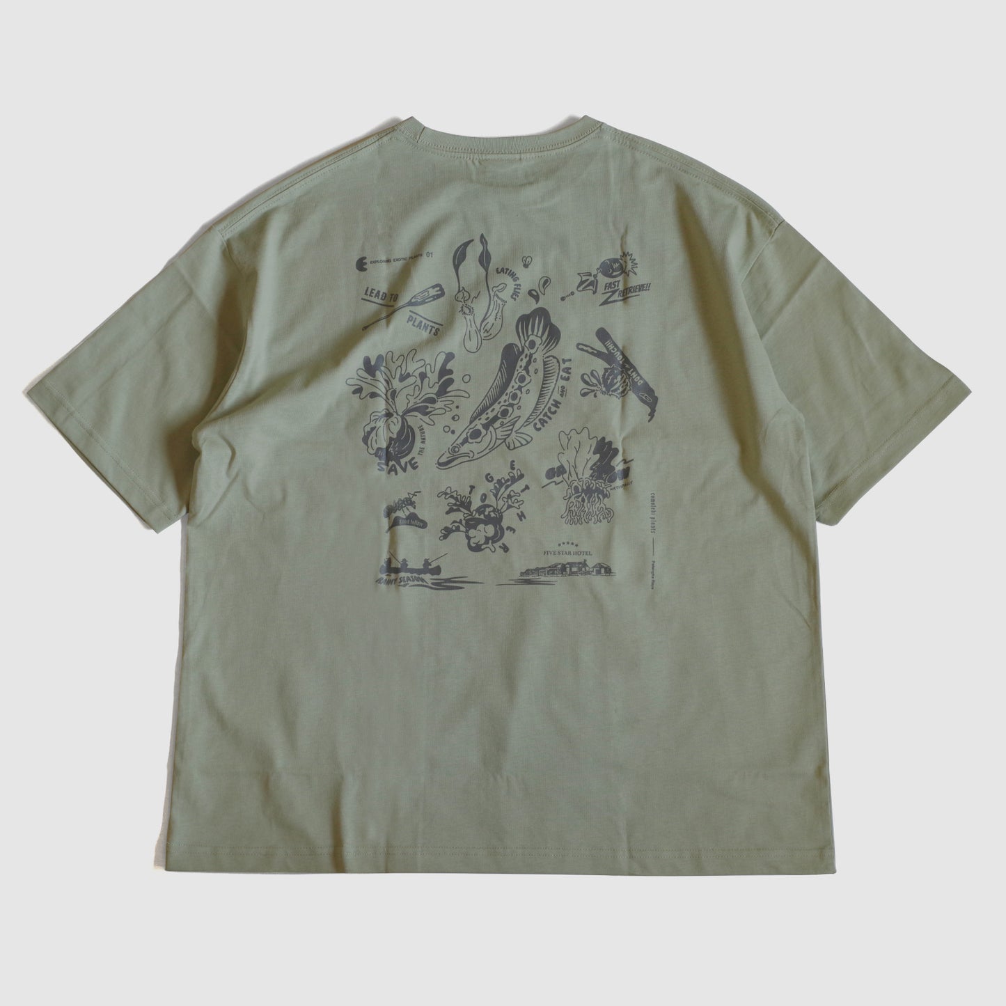 EXPLORING EXOTIC PLANTS 01 TEE Palangka Raya [SAGE GREEN]