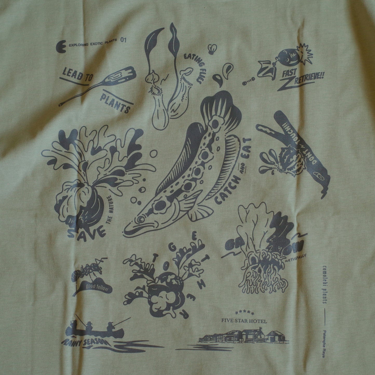 EXPLORING EXOTIC PLANTS 01 TEE Palangka Raya [SAGE GREEN]