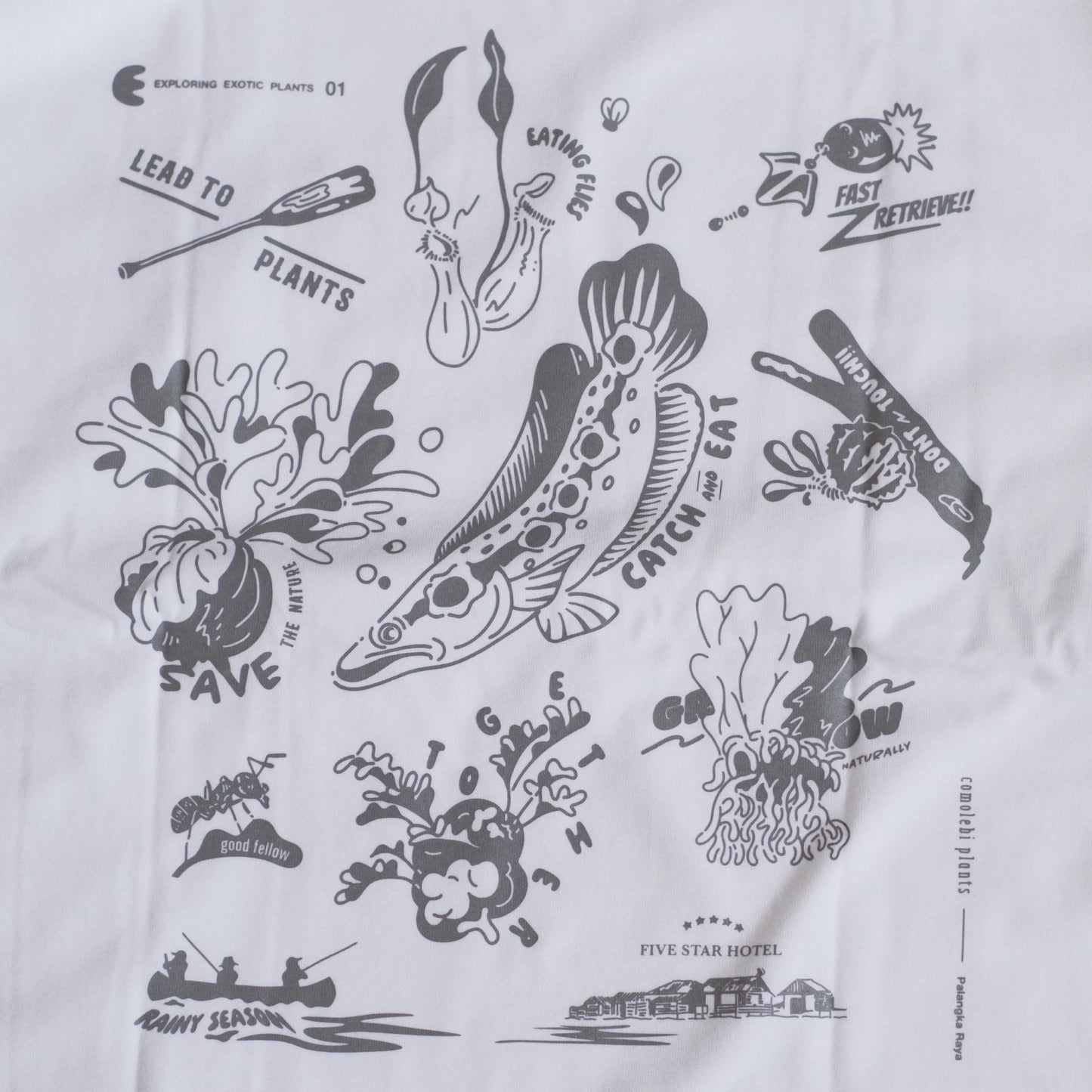EXPLORING EXOTIC PLANTS 01 TEE Palangka Raya [WHITE]
