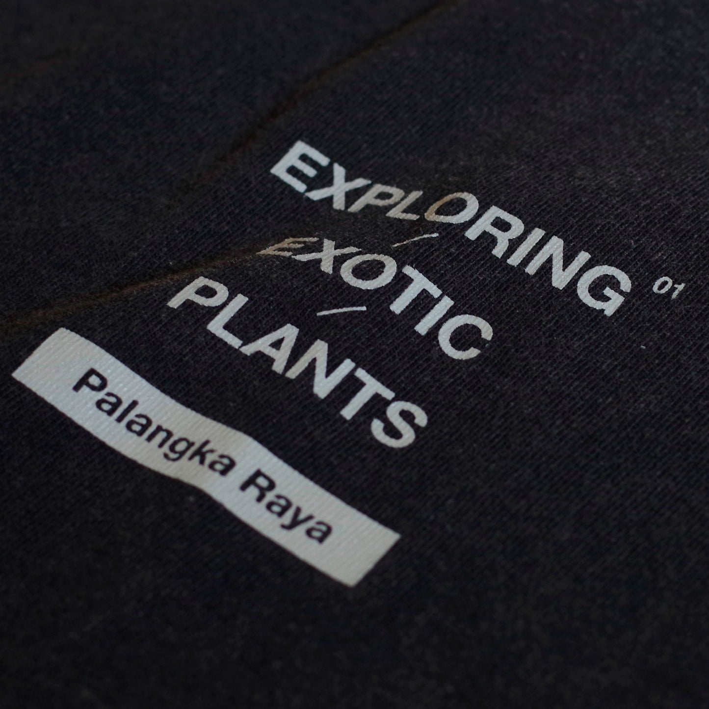 EXPLORING EXOTIC PLANTS 01 TEE Palangka Raya [FADEWASHED BLACK]