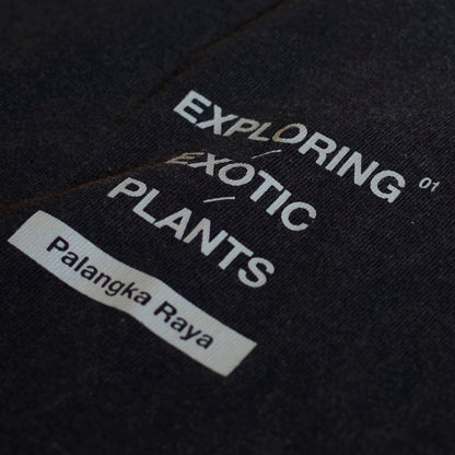 EXPLORING EXOTIC PLANTS 01 TEE Palangka Raya [FADEWASHED BLACK]