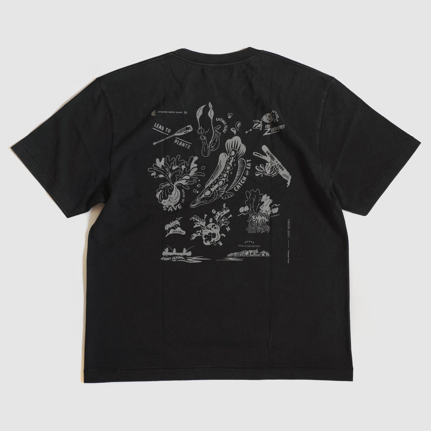 EXPLORING EXOTIC PLANTS 01 TEE Palangka Raya [FADEWASHED BLACK]
