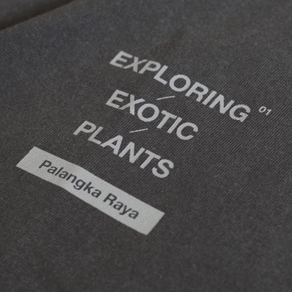 EXPLORING EXOTIC PLANTS 01 TEE Palangka Raya [FADEWASHED GREY]