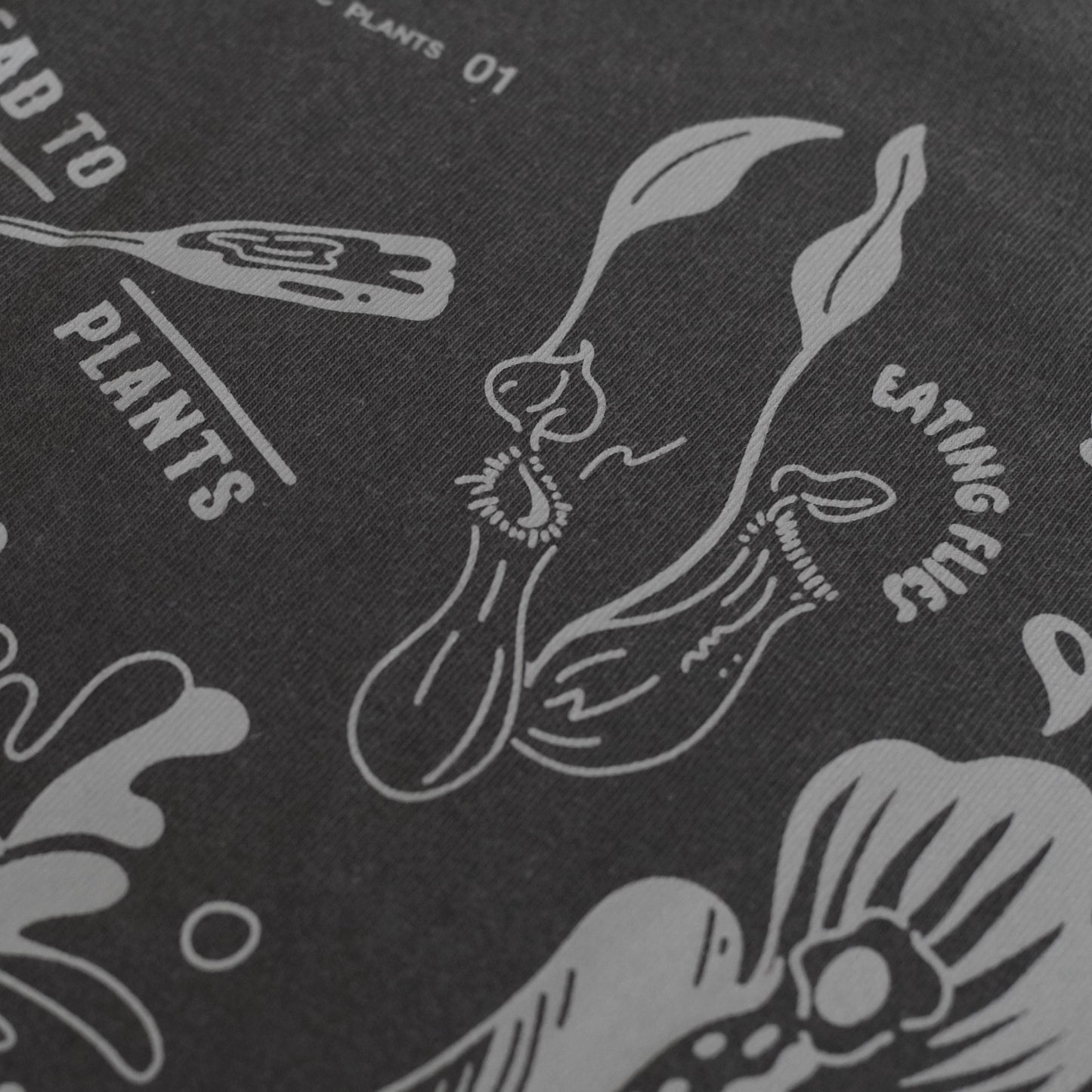 EXPLORING EXOTIC PLANTS 01 TEE Palangka Raya [FADEWASHED GREY]