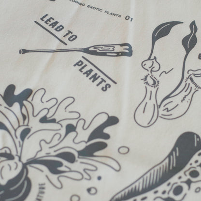 EXPLORING EXOTIC PLANTS 01 TEE Palangka Raya [FADEWASHED WHITE]