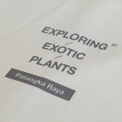 EXPLORING EXOTIC PLANTS 01 TEE Palangka Raya [FADEWASHED WHITE]