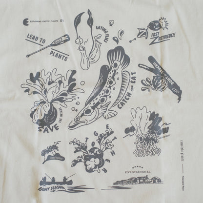 EXPLORING EXOTIC PLANTS 01 TEE Palangka Raya [FADEWASHED WHITE]